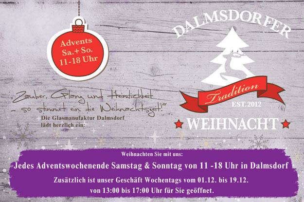 Flyer Dalmsdorfer Weihnacht